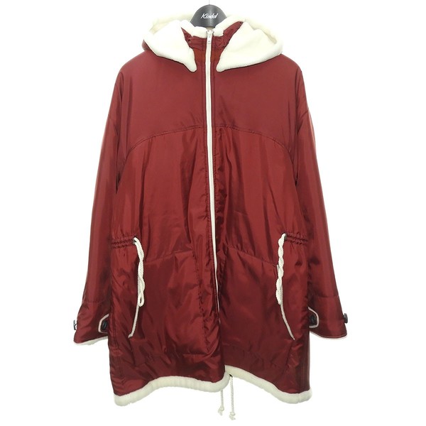 最終値下げ NICENESS リバーシブルボアコート 赤と白 最終値下げ