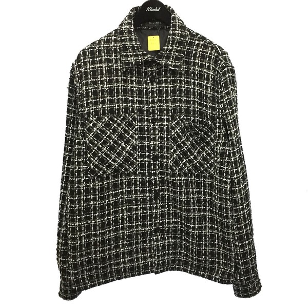新作入荷!!】 新品、未使用 30%OFF MLVINCE check tweed shirts シャツ