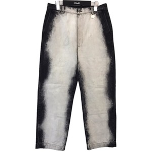 xander zhou ブリーチ デニムパンツ