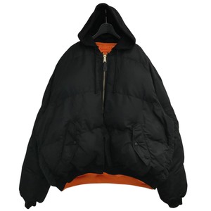 VETEMENTS 22AWフーデッドボンバーアルファダブルネーム