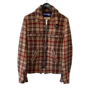 ジュンヤワタナベマンピンク ルイスレザー コラボ ニットベスト M