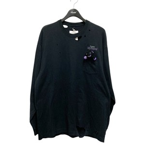 doublet(ダブレット) T SHIRT WITH MY FRIEND BLACKユーズド加工