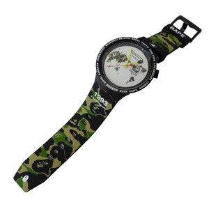Swatch × A Bathing Ape カモフラージュ時計 Swatch US Official Online Store - SWATCH x BAPE TOKYO BLACK