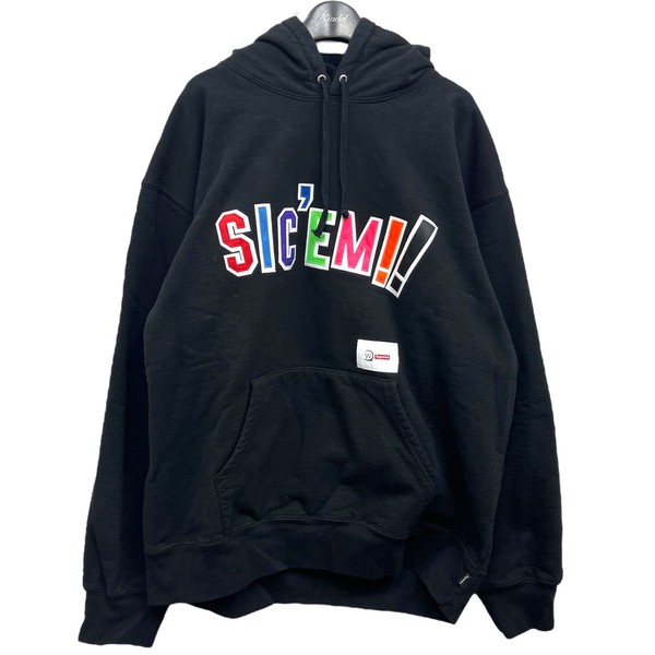 Supreme wtaps パーカー　シュプリーム　ダブルタップス　L Supreme WTAPS Sic'em! Hooded Black ダブルタップス フーディ