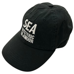 専用 ヒステリックグラマー wind and sea キャップ ウィンダンシー HYSTERIC GLAMOUR×WIND AND SEA 'CAP'メッシュ キャップ 黒