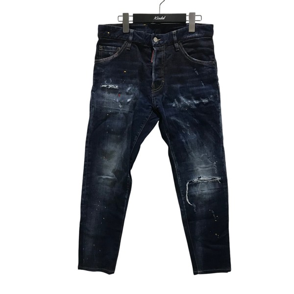 DSQUARED2 ディースクエアード バイカー ZIP ホワイト パンツ