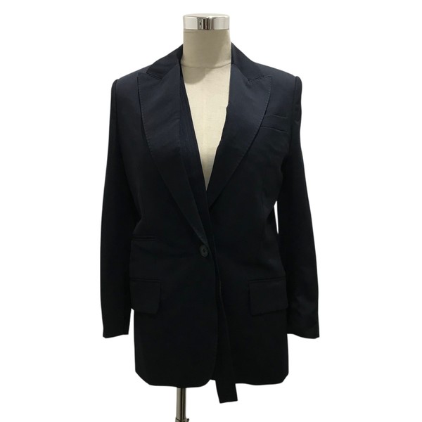 美品 ステラマッカートニー 紺ブレ ダブル 金ボタン サイズ実寸 S相当 濃紺 美品 ステラマッカートニー 紺ブレ ダブル 金ボタン サイズ実寸