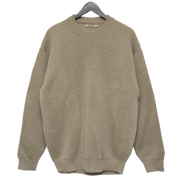 買取】AURALEE / オーラリー HEMP RIB KNIT BIG P／O ヘンプリブニット