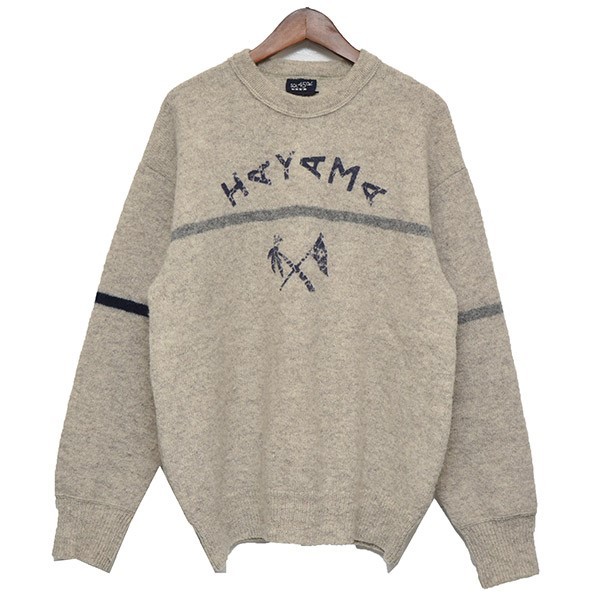 45R シェットランドストレッチニットの908セーター　ウール　ロゴプレート 45Rシェットランドの908セーター: WOMEN｜45R