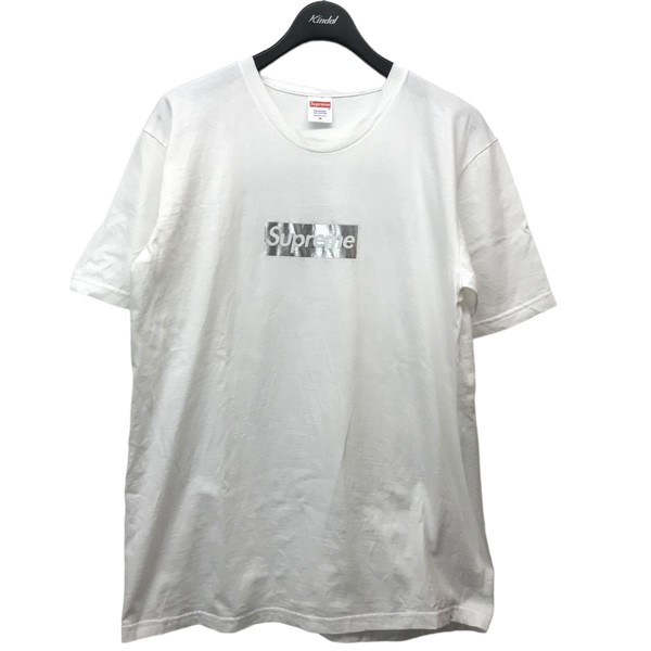 シュプリーム 22AW クラシックロゴ Tシャツ M ライトオリーブ